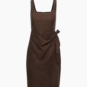 NWT Sleeveless Saturn Linen Midi Dress